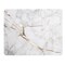 Insten Laptop Mouse Pad Ultra Thin Reflective Non Slip Marble Mouse Pad Mat for Laptop Computer Desk - White/Gold